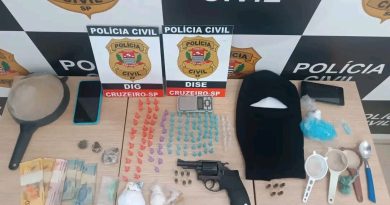 Operação Policial em Cruzeiro, SP desmantela associação criminosa e apreende drogas e armas
